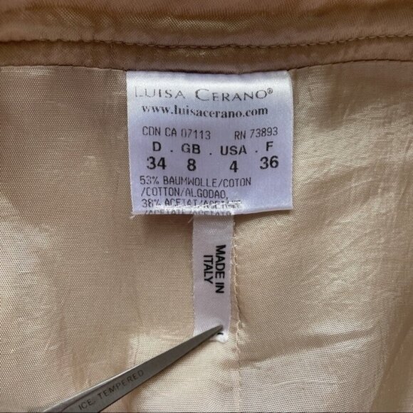 Luisa Cerano Italy Brocade Jacquard Knee Skirt - Medium - Picture 6 of 11